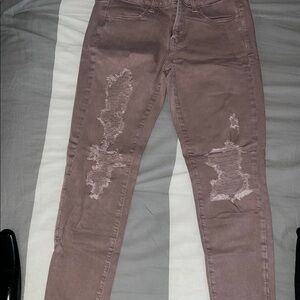 American Eagle Outfitters Mauve Skinny Jeans
